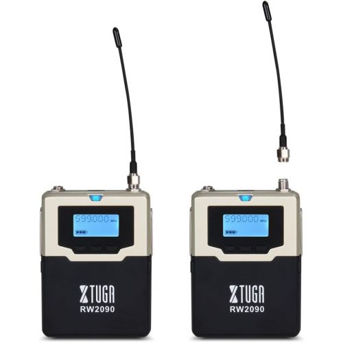  XTUGA RW2090 Double Channel Wireless IN-EAR MONITOR SYSTEM METAL RECEIVER With Detachable Antenna Used for stage or studio (Only receiver)