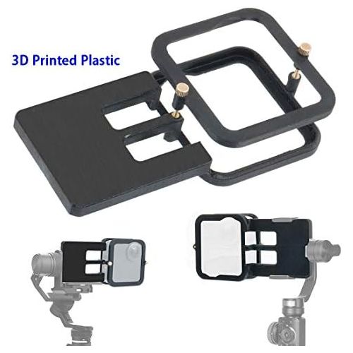  XT-XINTE Switch Action Camera to Gimbal Adapter Mount Plate Compatible for GoPro MAX 360/DJI Osmo Mobile 4 3 OM4/Zhiyun/Moza Handheld Stabilizer (3D Printed Plastic)