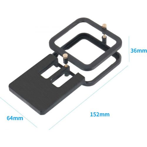  XT-XINTE Switch Action Camera to Gimbal Adapter Mount Plate Compatible for GoPro MAX 360/DJI Osmo Mobile 4 3 OM4/Zhiyun/Moza Handheld Stabilizer (3D Printed Plastic)