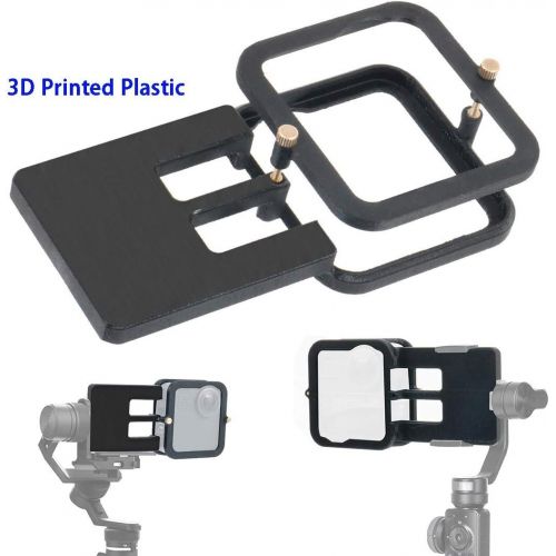  XT-XINTE Switch Action Camera to Gimbal Adapter Mount Plate Compatible for GoPro MAX 360/DJI Osmo Mobile 4 3 OM4/Zhiyun/Moza Handheld Stabilizer (3D Printed Plastic)