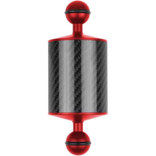  XT-XINTE D60mm Carbon Fiber Float Buoyancy Aquatic Arm 1 inch Dual Ball Head Floating Arm for Underwater Diving Tray/Smartphone Compatible with Gopro/yi/OSMO Action Sports DSLR Cam