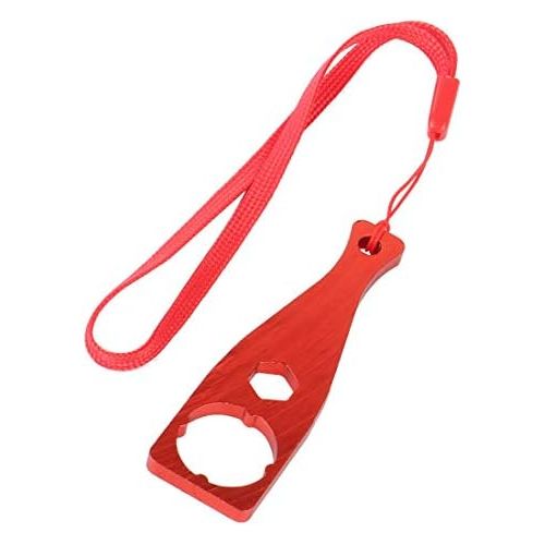  XT-XINTE Multi-funtional Screw Spanner Compatible for GoPro Hero 8 7 6 5 4 3 3+ 2 1 /SJCAM Action Camera Tighten Knob Bolt Nut Screw Wrench Tool (Red)
