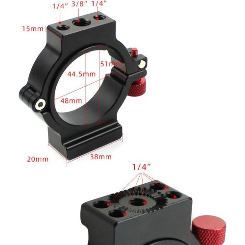  XT-XINTE 3-Axis Stabilizer 1/4 Screw Expansion Ring Extension Microphone LED Video Light Mounting for Zhiyun Crane 2 Gimbal Accessories