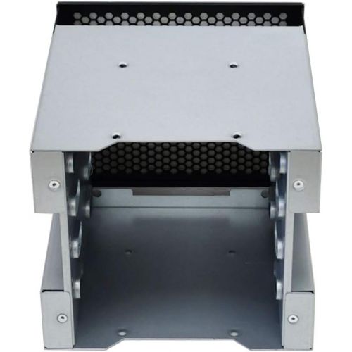  XT-XINTE 5 Inch 3 x Optical Drive Bays to 4-Bay 3.5 Inch SATA SAS HDD Cage Rack Bracket Hard Drive Tray Caddy Adapter Converter