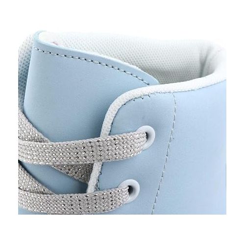  Roller Skates for Women Girls, SkyBlue Premium Frosted Material Roller Skates, Classic Double-Row High-top Roller Skates for Beginner, Indoor Outdoor Roller Skates