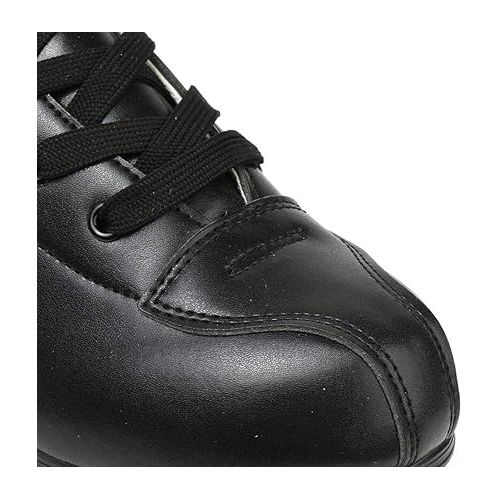  Roller Skate Shoes for Women Men PU Leather High-top Double-Row Roller Skates for Beginner, Professional Indoor Outdoor Roller Skates with Shoes Bag