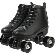 [아마존베스트]XUDREZ Classic Roller Skates High-Top Double-Row Leather Roller Skates for Women and Men