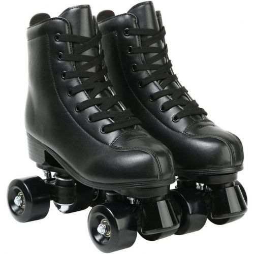  [아마존베스트]XUDREZ Roller Skate Shoes for Women Men PU Leather High-top Double-Row Roller Skates for Beginner, Professional Indoor Outdoor Roller Skates with Shoes Bag