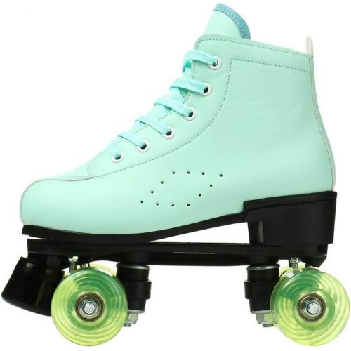  XUDREZ Leather Roller Skates Unisex High-Top Shoes Design Double-Row,Classic Premium Roller Skates for Women and Men