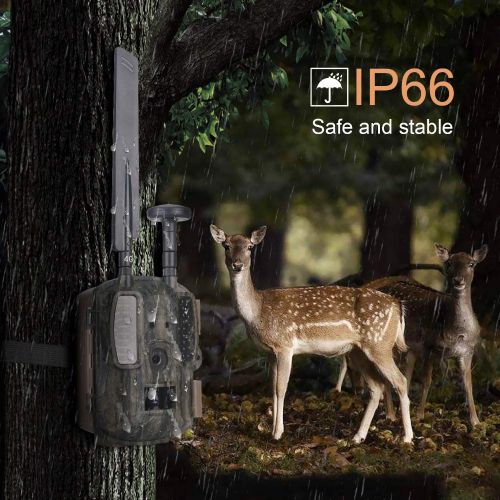  XUEME Wildlife Trail Camera 12MP 1080P Infrared Night Vision Activated Wild Hunting Game Cam 120° Detection Range Speed IP66 Waterproof for Home Security Surveillance