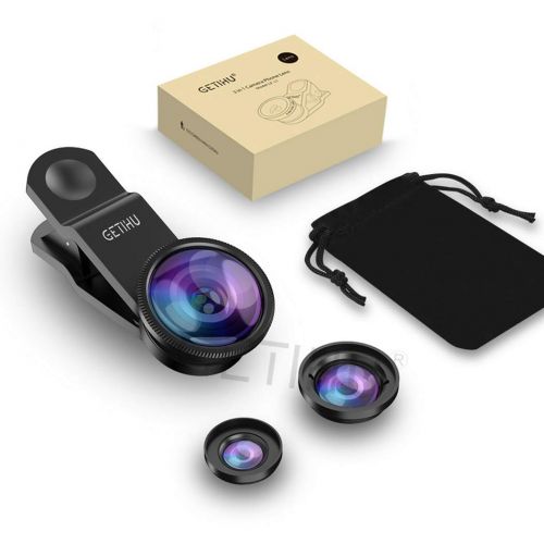  XUEXUE 3 In1 Wide Angle Macro Fisheye Lens Camera Mobile Phone Lenses Fish Eye Lentes for iPhone Smartphone Microscope
