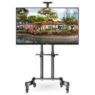 XUEXUE Mobile TV Cart Universal TV Stand with Wheels for 32 to 70 Inch LCD LED OLED Plasma Flat Panel Screens Up to 75KG 360º of Swivel Bedroom Living Room Conference Office