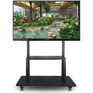 XUEXUE Rolling TV Stand Mobile Universal TV Cart, Mobile TV Cart for LCD LED Plasma Flat Screen Panel Trolley Floor Stand with Locking Wheels Fits 50 to 100