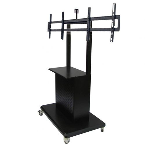  XUEXUE Universal Rolling TV Stand Mobile TV Cart 55 to 84 Inch Mobile Flat Screen Rolling Trolley Console Stand with Mount for LED LCD Plasma Flat Panels On Wheels