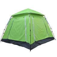 XUROM-Sports Camping Tent Dome Tent Canopy for Camping Automatic Waterproof Tents 4-5 Person Canopy Easy to Set Up for Outdoor, Hiking, Climbing, Travel (Color : Green)