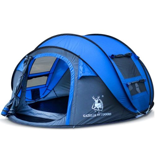  XUROM-Sports Camping Tent Family Beach Tent Hiking Fishing | Lightweight Portable Breathable and Windproof | Collapsible for Outdoor, Hiking, Climbing, Travel (Color : Blue, Size :