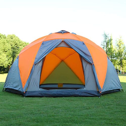  XUROM-Sports Camping Tent 8-Person 4-Season Large Family Waterproof Lightweight Backpacking Tent For Camping Hiking Travel Climbing for Outdoor, Hiking, Climbing, Travel ( Color : Orange , Size