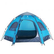 XUROM-Sports Camping Tent Camping Tent 2-3person Waterproof Lightweight Tent for Camping Outdoor Hiking for Outdoor, Hiking, Climbing, Travel (Color : Blue, Size : Free Size)