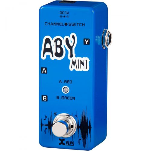  XVive},description:XVIVEs V12 ABY MINI Footswitch is a micro pedal package with a durable all-metal housing and simple, easy-to-use 100% analog design with True Bypass circuitry. I