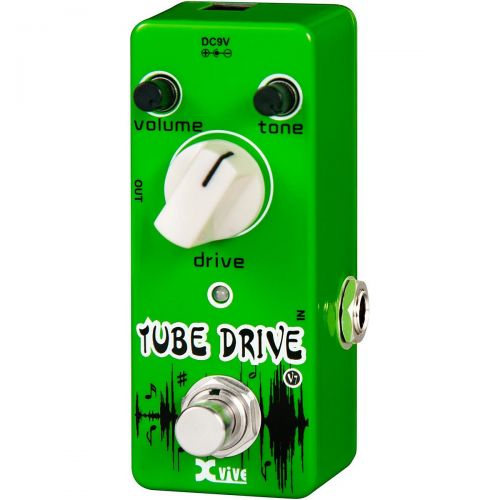  XVive},description:The XVIVE V7 is a wide dynamic range tube overdrive pedal that varies from vacuum tube like overdrive effect at low DRIVE settings to screamer clipping-fuzz effe