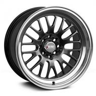 XXR Wheels 531 Chromium Black Wheel with Machined Finish Lip (15 x 8. inches /4 x 100 mm, 0 mm Offset)