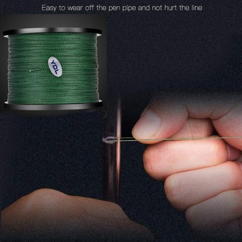  [아마존베스트]LSHEL Braided Fishing Line 4 Strands 500 m PE Super Strong Braided Lines for Freshwater Salt Water