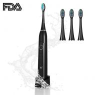 XY Fancy Electric Toothbrush Set, USB Rechargeable with Automatic Time Control, 4 Brush Replacement...