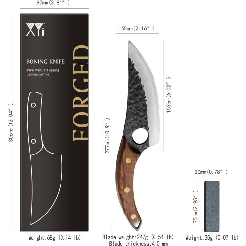  XYJ FULL TANG 6-inch Hunting Boning Knife High Carbon Stainless Steel Fishing Fillet Knives For Cutting Vegetable Debone Meat Steak Kitchen Camping Tools