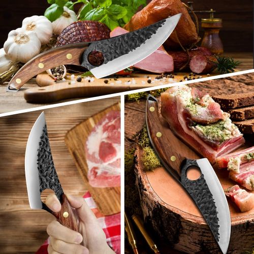  XYJ FULL TANG 6-inch Hunting Boning Knife High Carbon Stainless Steel Fishing Fillet Knives For Cutting Vegetable Debone Meat Steak Kitchen Camping Tools