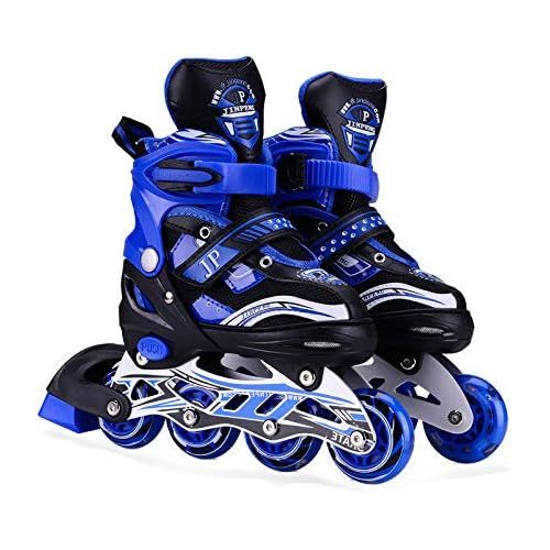  XYUJIE Inline Rollschuhe Kinder ABEC-7 Carbon Steel Schuhgroesse Einstellbar