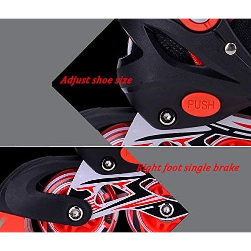  XYUJIE Inline Rollschuhe Kinder ABEC-7 Carbon Steel Schuhgroesse Einstellbar