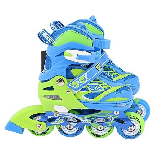  XYUJIE Rollschuhe Der Skate-Kinder Im Freien Einzelne Reihe Rollschuhe Tragen Hohe Elastische Geschwindigkeitslaufschuhe