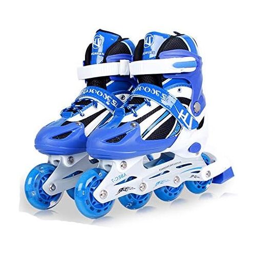  XYUJIE Rollschuhe Kinder Und Frauen Inline Skater Anfanger 3-5-6-8-10 Jahre Alte Rollschuhe Fuer Kinder