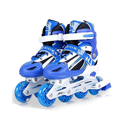  XYUJIE Rollschuhe Kinder Und Frauen Inline Skater Anfanger 3-5-6-8-10 Jahre Alte Rollschuhe Fuer Kinder