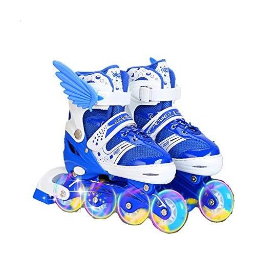  XYUJIE Rollschuhe Kinder 4-12 Jahre Alt Roller Skate Anfanger Flash Wheel