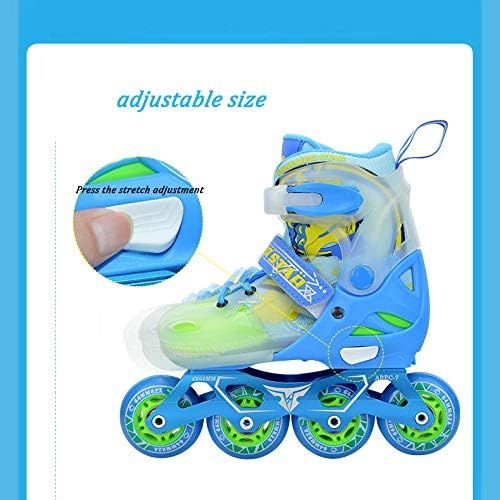  XYUJIE Rollschuhe Kinder Rollschuhe Manner Und Frauen Einstellbar Atmungsaktive Flache Schuhe