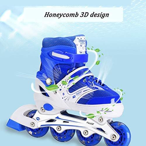  XYUJIE Rollschuhe Fuer Anfanger Inline Skates Fuer Kinder Von 6-10 Jahren