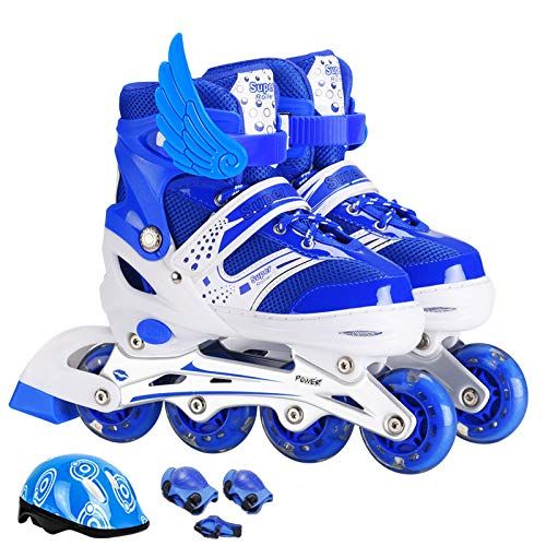  XYUJIE Rollschuhe Fuer Anfanger Inline Skates Fuer Kinder Von 6-10 Jahren