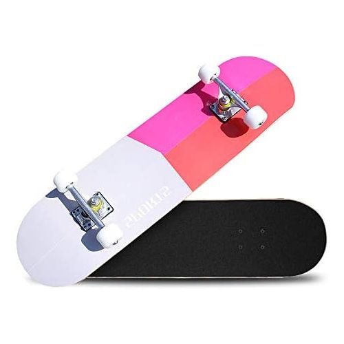  XYUJIE Skateboard Maple Double Springs Vier Rader Erwachsene Kinder Universal Strassenbuerste Street Professional Vitality Board