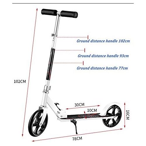  XYUJIE Roller-zwei Fahrbarer Roller-Kinderroller