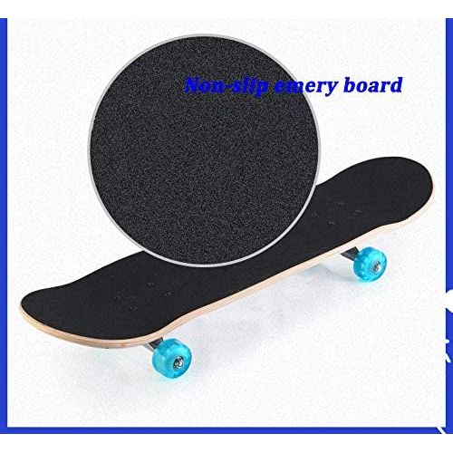  XYUJIE Skateboard Vierrunden Anfanger Manner Und Frauen Anfanger doppeltes Rocker Road Skateboard