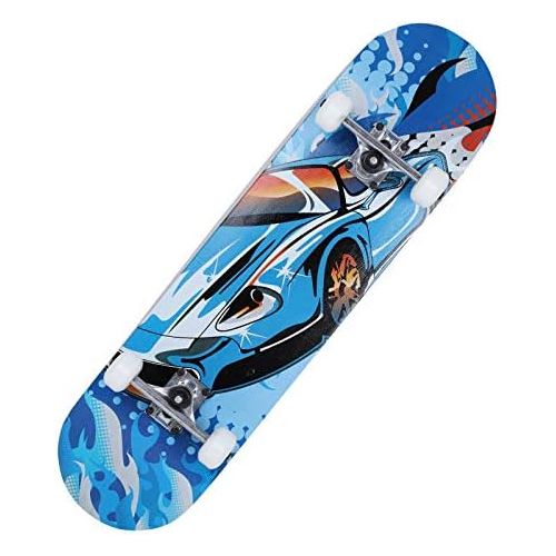  XYUJIE Skateboard Doppelverzerrende Vierradige Erwachsene Kinder Universal Strassenbuerste Strasse Professionelle Ahornholz Vitality Board