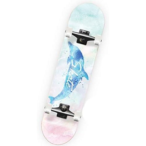  XYUJIE Skateboard Kinder Und Jugendliche Mit Vier Radern Anfanger Brush Street Professioneller Double Rocker Road Scooter