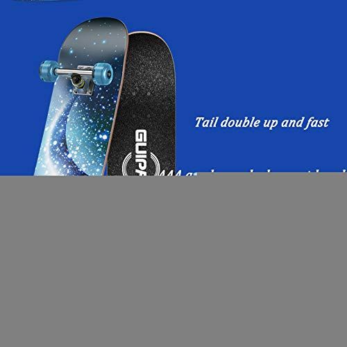  XYUJIE Skateboard Anfaenger Brush Street Erwachsene Kinder Doppelt Gekruemmter Allrad Roller