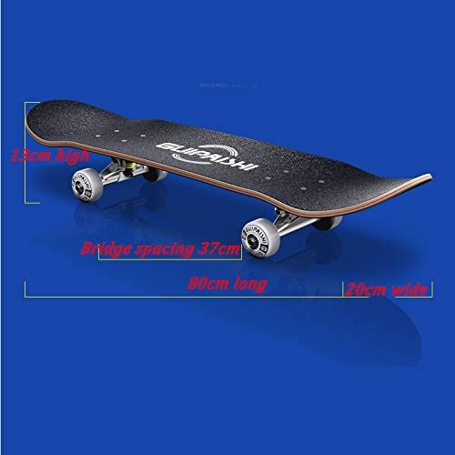  XYUJIE Skateboard Anfaenger Brush Street Erwachsene Kinder Doppelt Gekruemmter Allrad Roller