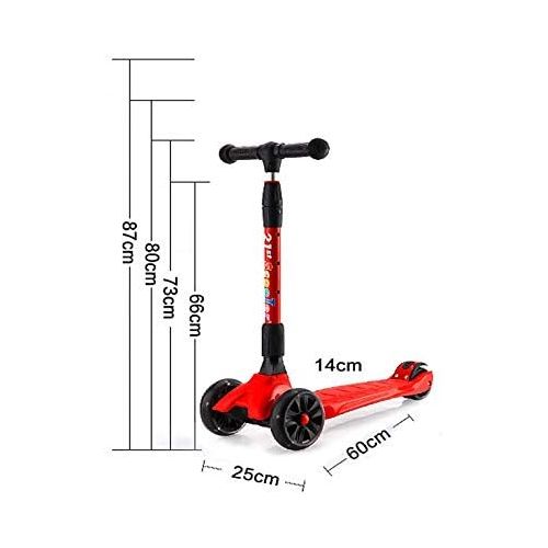  XYUJIE Farbe Pole Kinder Scooter Flash Wheel Folding Scooter