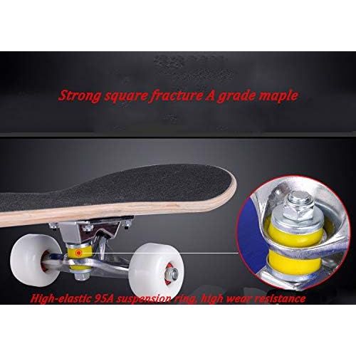  XYUJIE Skateboard mannliche Und Weibliche Anfanger Anfanger Strassen Roller Muster Aufkleber Doppelt Rocker