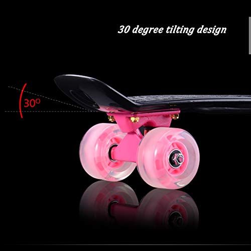  XYUJIE Skateboard Bananen Brett Blitz einzelnes Skateboard-Kind-Erwachsener Vier Raeder Fisch Platte