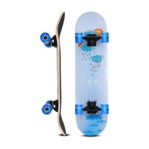  XYUJIE Skateboard All Wheel Flash Wheel High End Doppel Warping Ahorn Longboard Manner Und Frauen Erwachsene