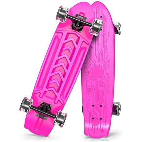  XYUJIE Skateboard Flash Grosse Runde Anfanger Jugend Erwachsene Vier Runde Grosse Fischplatte Pinsel Street Travel